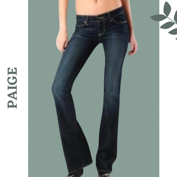 PAIGE Denim - Paige Denim Laurel Canyon Low Rise Bootcut Style 0102-0055 Color WC091 Size 32